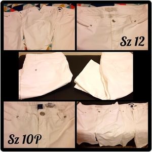 "Sheroes" NWOT White Stretchy Denim Shorts